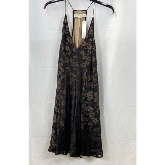 Stella McCartney Black & Nude Floral Dress Sz. 42 - Picture 1 of 8